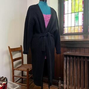 American Apparel Black Cardigan Sweater